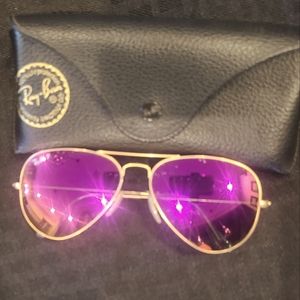 Ray-ban Sunglasses. Pink Aviator